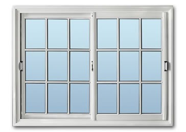 Ventana vidrio repartido